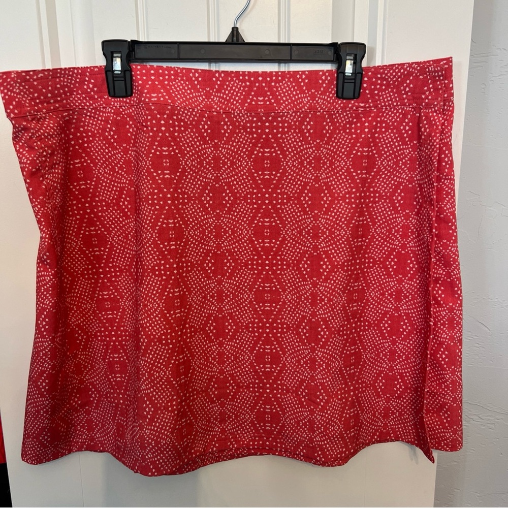Ripskirt Hawaii Red Geometric A-Line Skirt